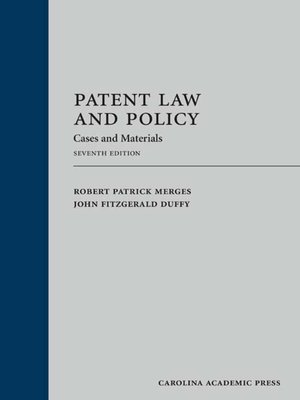 cover image of Patent Law and Policy